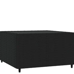 Outlet vidaXL Loungebord fyrkantigt 50x50x30 cm konstrottning Svart