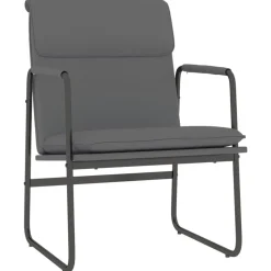 vidaXL Loungestol grå 55x64x80 cm konstläder
