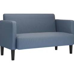 Outlet vidaXL Loveseat soffa 109 cm manchestertyg Blå