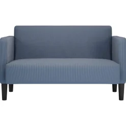 Outlet vidaXL Loveseat soffa 109 cm manchestertyg Blå