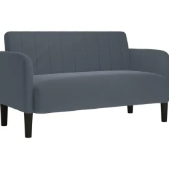 Clearance vidaXL Loveseat soffa 109 cm sammet Mörkgrå