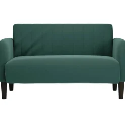 Clearance vidaXL Loveseat soffa 109 cm sammet Mörkgrön