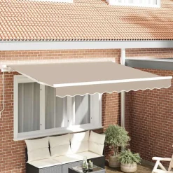 vidaXL Markisväv 235 x 195 cm Polyester Beige