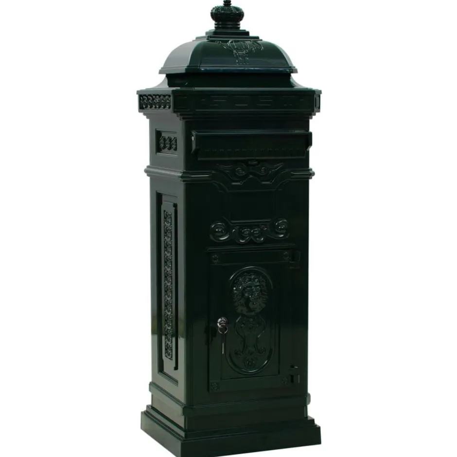 Clearance vidaXL Markpostlåda vintage stil rostfri aluminium Grön