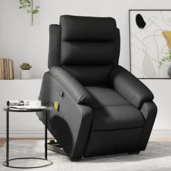 Sale vidaXL Massagefåtölj med uppresningshjälp konstläder Svart