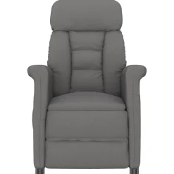 Online vidaXL Massagefåtölj 96.5 x 70.5 x 95 cm Mikrofiber Mörkgrå