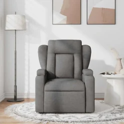New vidaXL Massagefåtölj tyg Mörkgrå