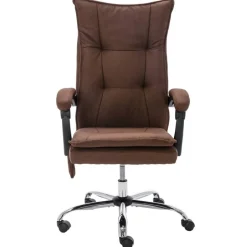 Outlet vidaXL Massagekontorsstol tyg Brun
