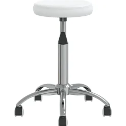 vidaXL Massagepall konstläder vit