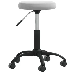 vidaXL Massagepall ljusgrå sammet