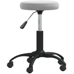 vidaXL Massagepall ljusgrå sammet