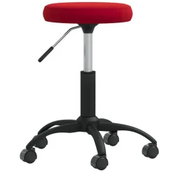 vidaXL Massagepall vinröd sammet