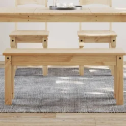 vidaXL Matbänk PANAMA 105x30x45 cm massiv furu