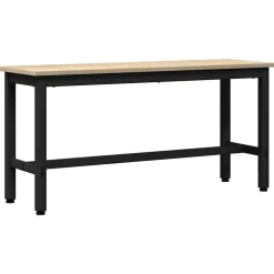 New vidaXL Matbänk Sonoma-ek 100 x 32,5 x 48,5 cm Konstruerat trä och stål Sonoma ek