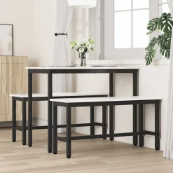 Sale vidaXL Matbänk 100 x 32,5 x 49 cm Massivt furuträ Vit