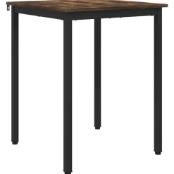 New vidaXL Matbord 60 x 60 x 75 cm METALL Rökfärgad ek