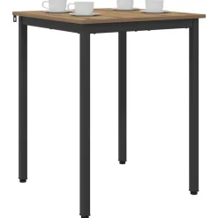 Outlet vidaXL Matbord 60 x 60 x 75 cm METALL artisan ek