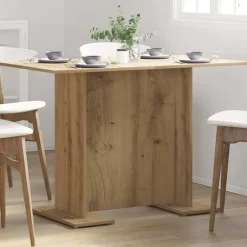 Discount vidaXL Matbord 110x60x75 cm konstruerat trä Artisan ek