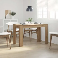 vidaXL Matbord artisan ek 120x60x76 cm konstruerat trä