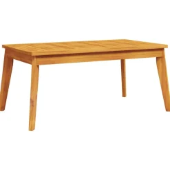 Hot vidaXL Matbord för trädgården 100x55x45 cm massivt akaciaträ Brun