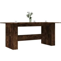 New vidaXL Matbord 180x90x76 cm konstruerat trä Rökfärgad ek