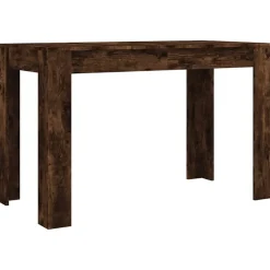 vidaXL Matbord rökfärgad ek 120x60x76 cm konstruerat trä