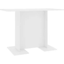 Discount vidaXL Matbord 110x60x75 cm konstruerat trä Vit