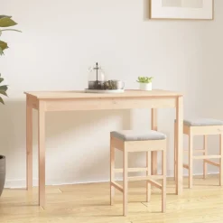 vidaXL Matbord 110x55x75 cm massivt furuträ