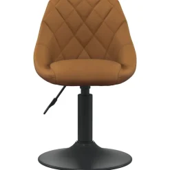 Outlet vidaXL Matstol sammet Brun