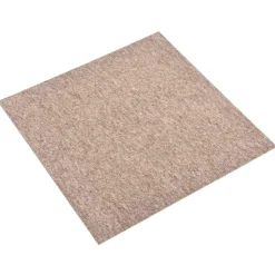 vidaXL Matta 20 pcs Beige 50 x 50 cm 100% Polypropen