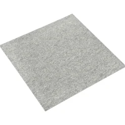 Clearance vidaXL Matta 20 pcs 50 x 50 cm 100% Polypropen Ljusgrå