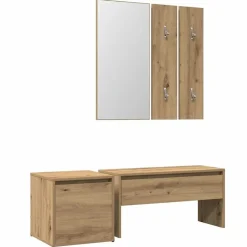 Sale vidaXL Möbelset för hallen hantverksmässig ek konstruerat trä artisan ek