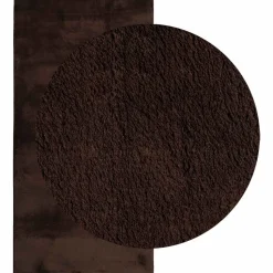 vidaXL Mellanhög mjuk och tvättbar matta HUARTE Brun 150 x 80 cm