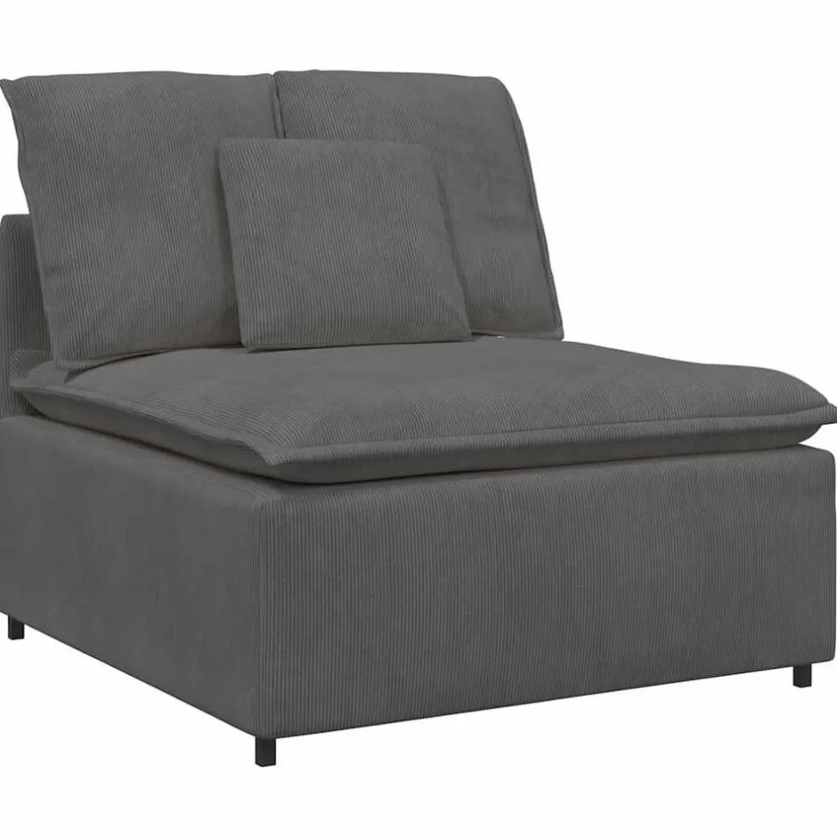 Sale vidaXL Modulär mittmodul för soffa med dynor 100 cm Mörkgrå