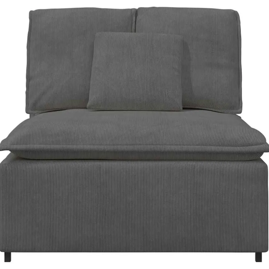 Sale vidaXL Modulär mittmodul för soffa med dynor 100 cm Mörkgrå