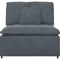 New vidaXL Modulär mittmodul för soffa med dynor 100 cm Mörkgrå