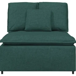New vidaXL Modulär mittmodul för soffa med dynor 100 cm Mörkgrön