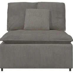 Hot vidaXL Modulär mittmodul för soffa med dynor 100 cm Ljusgrå