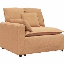 Sale vidaXL Modulär soffa armstödsändmodul med dynor 100 cm Beige