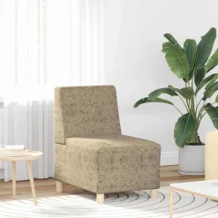vidaXL Modulsofa utan armstöd 2 pcs Ljusgrå 55 x 74 x 82 cm