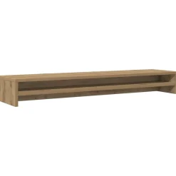 Sale vidaXL Monitorstativ hantverksmässig ek 100x24x13 cm konstruerat trä artisan ek