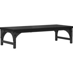 vidaXL Monitorställ Svart Ek 55 x 23 x 14 cm Konstruerat trä