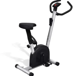 Discount vidaXL Motionscykel med sadel Svart