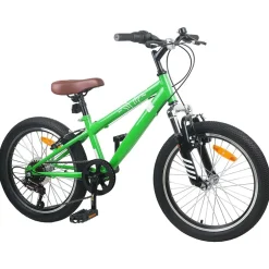 New vidaXL Mountainbike 20 Tum 6-Hastighet för 5-8 år gammal Grön