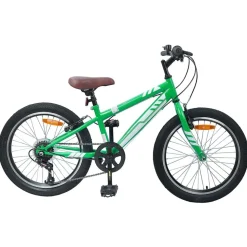 vidaXL Mountainbike 20 Tum 6-Speed för 5-8 år gammal Grön