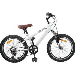 vidaXL Mountainbike 20 Tum 6-Hastighet för 5-8 år gammal Vit