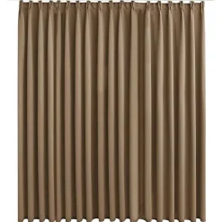 vidaXL Mörkläggningsgardin med krokar taupe 290x245 cm