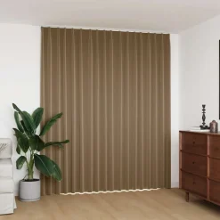 vidaXL Mörkläggningsgardin med krokar taupe 290x245 cm