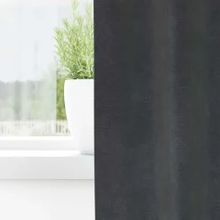 Outlet vidaXL Mörkläggningsgardiner 2 pcs 140 x 140 cm Sammet Ljusgrå
