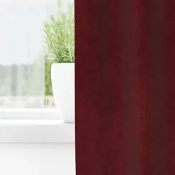 Discount vidaXL Mörkläggningsgardiner 2 pcs 140 x 140 cm Sammet Vinröd